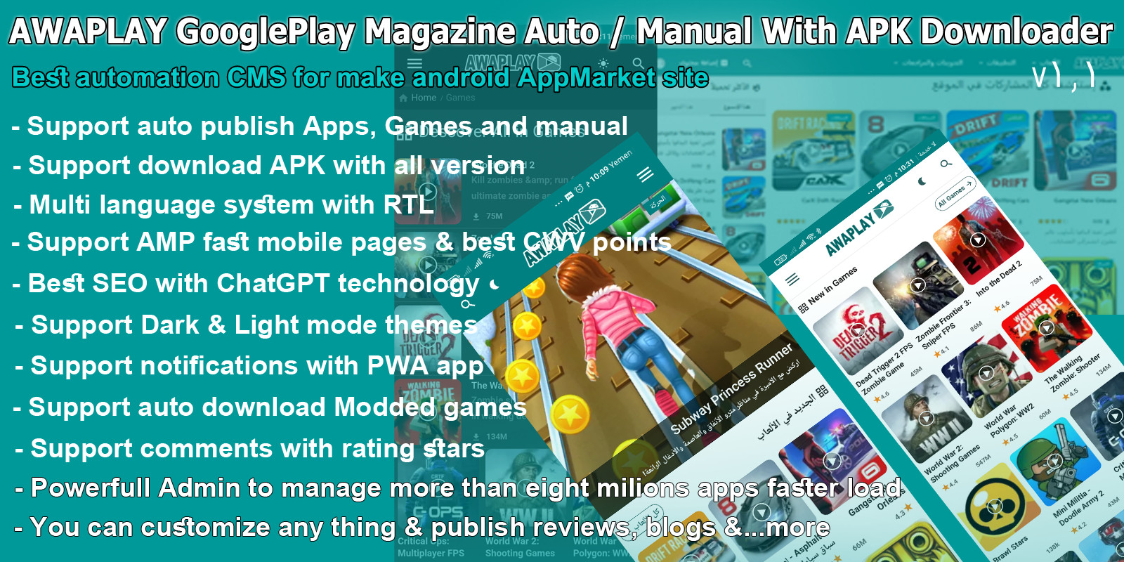 AWAPLAY GooglePlay Magazine Auto - APK Downloader