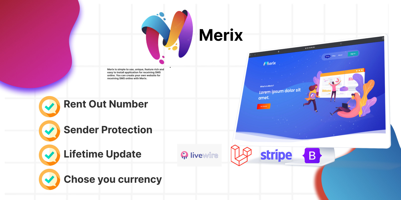 Merix - SMS Temporary Online System