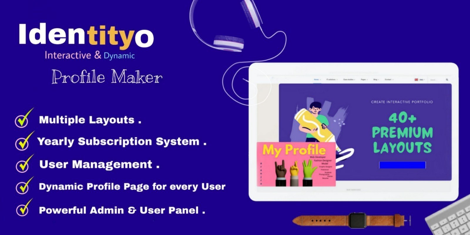 Identityo - Interactive and Dynamic Profile Maker