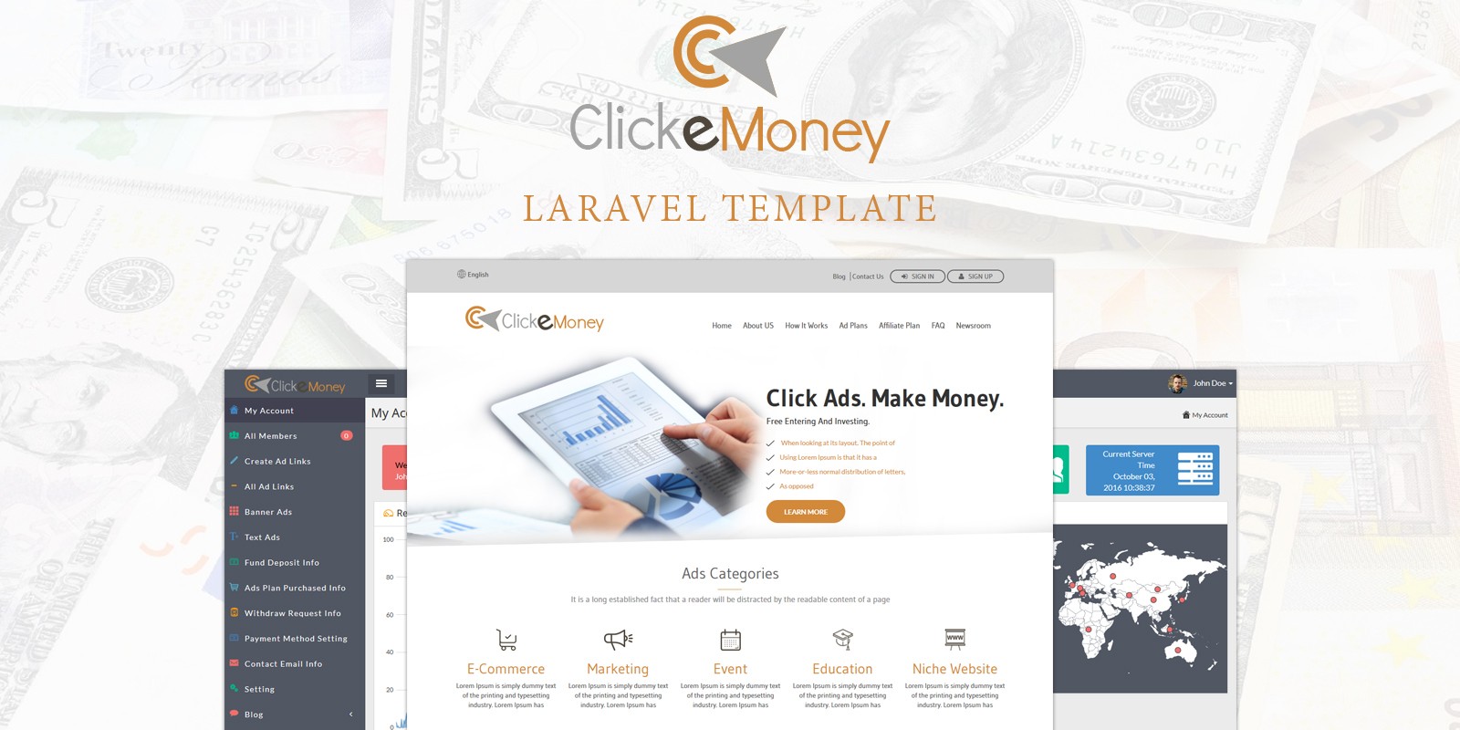 Click E Money - PHP Advertiser Script