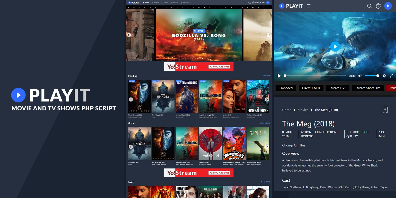 Playit - Movie And Series PHP Script