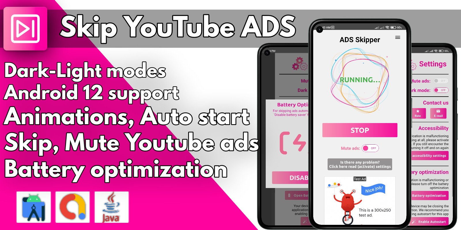 YouTube ADS Skipper Android App