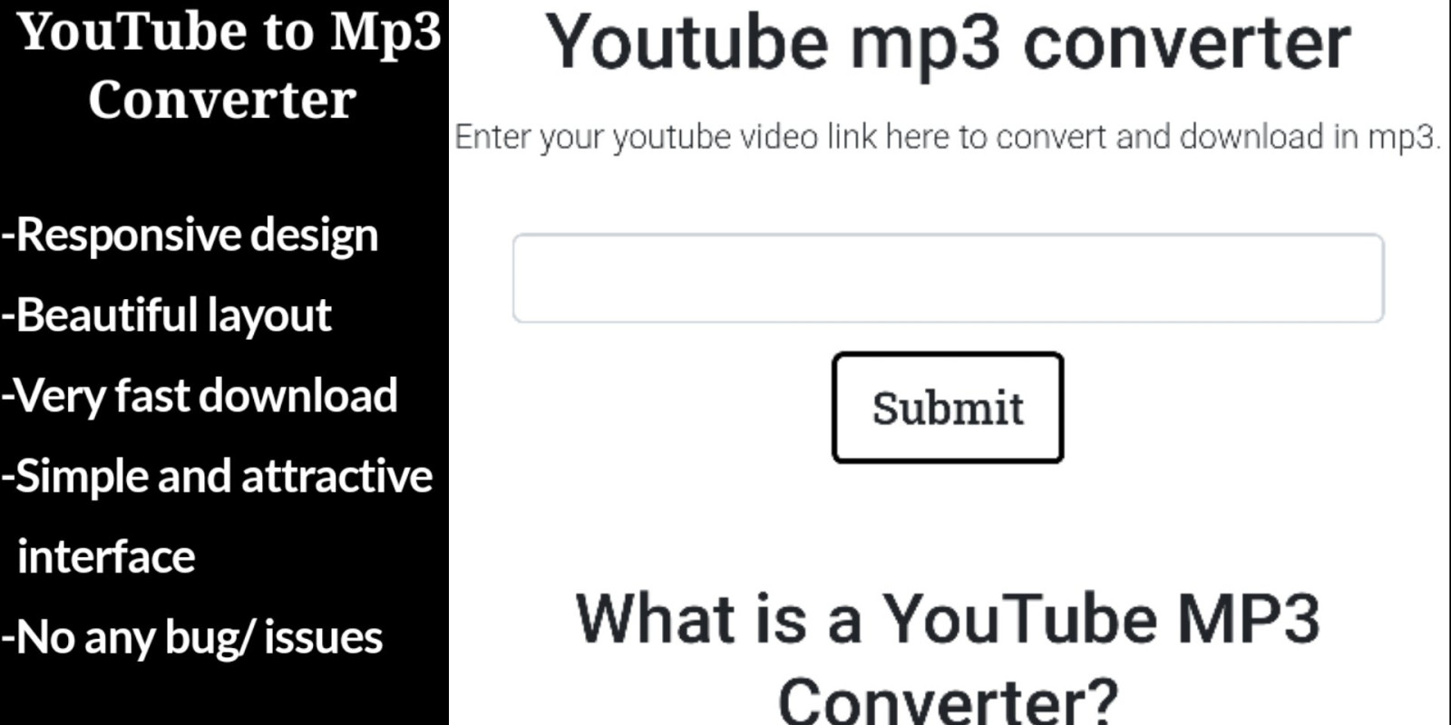 YouTube to MP3 Converter Python Django