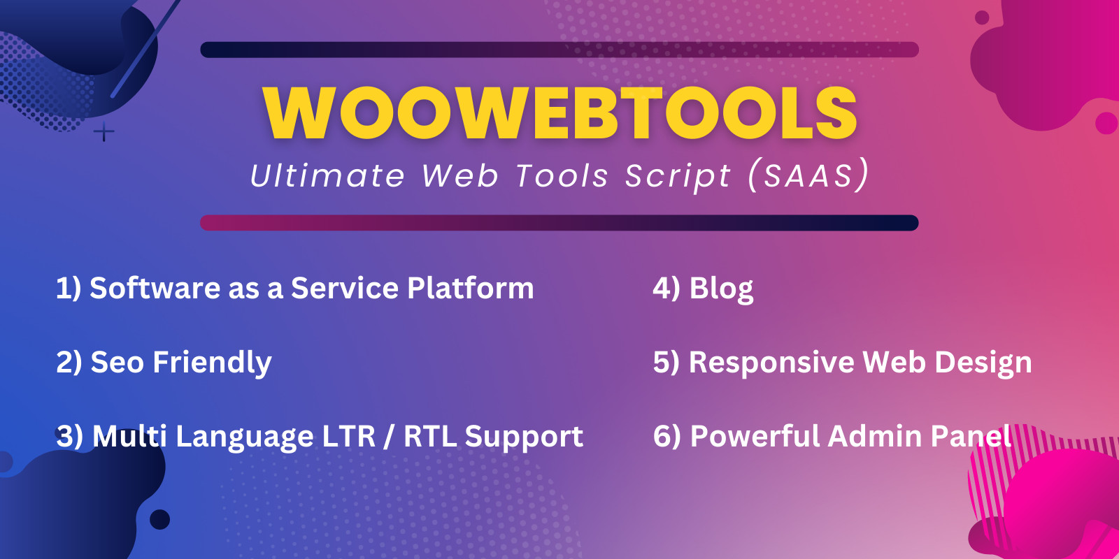 WooWebTools - Ultimate Web Tools Script SAAS